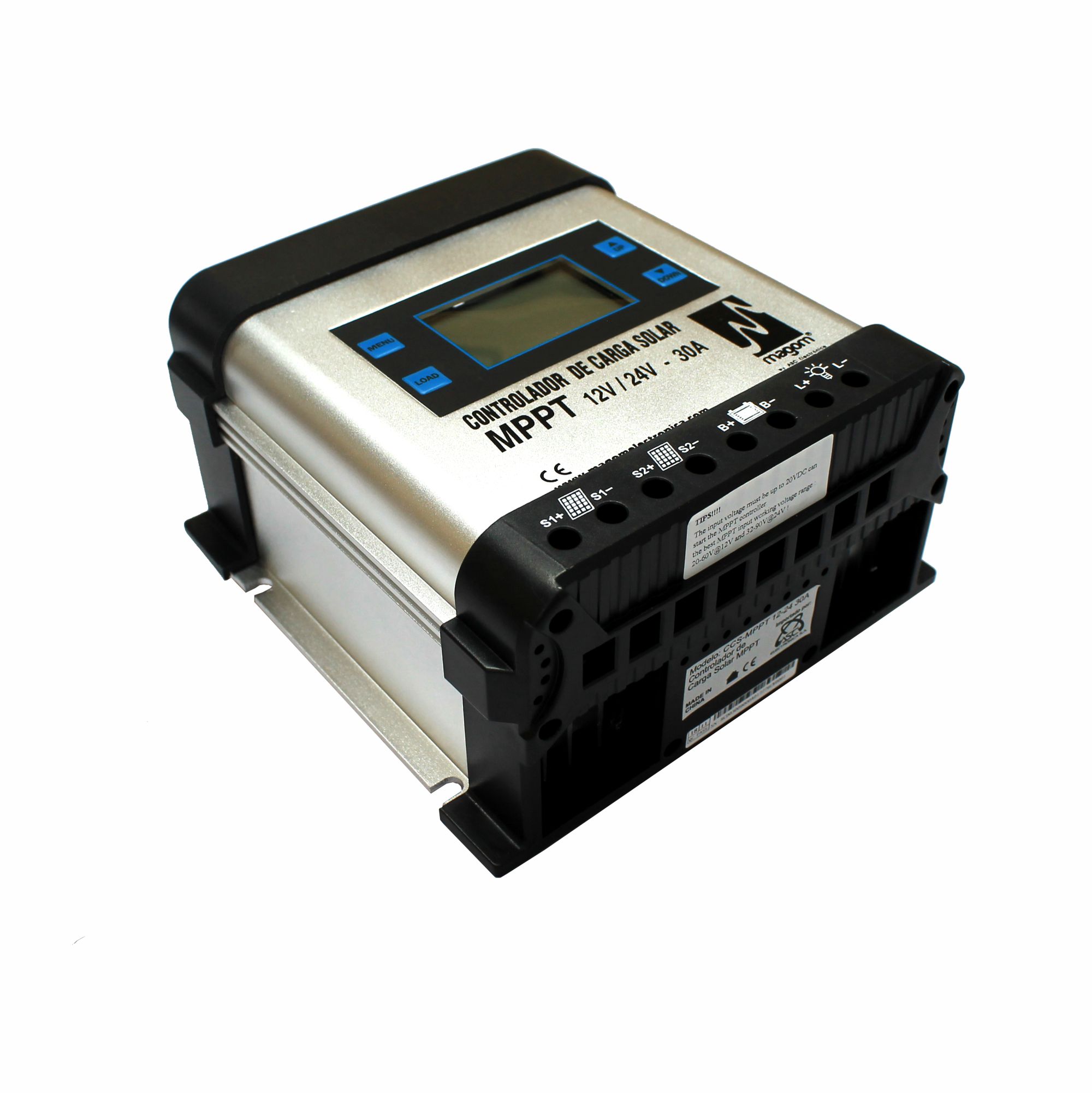 CONTROLADOR SOLAR MPPT 12 24V 30A